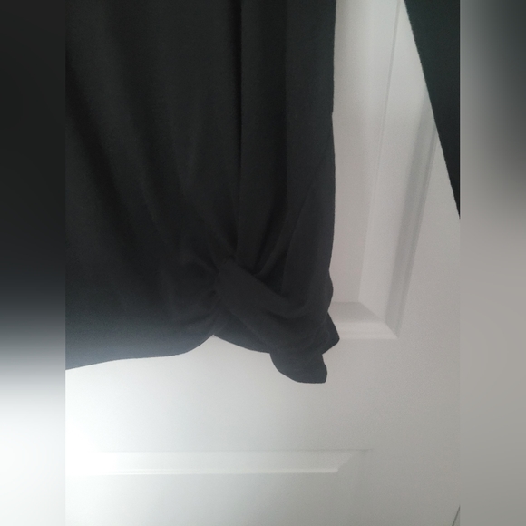 Fall Casual Cold Shoulder Long Sleeve Side Twist Knot Top… - Picture 6 of 6